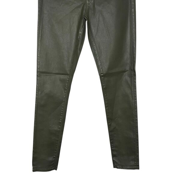 AG Adriano Goldschmied Jeans Womens 27 Green Legging Ankle Faux Leather Pants - Picture 6 of 15